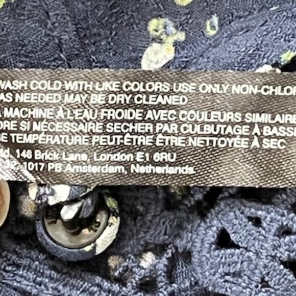 Intimately Free People Bali Tate Mixed Media Bodysuit n Dark Combo Boho Med NWT - Picture 16 of 16